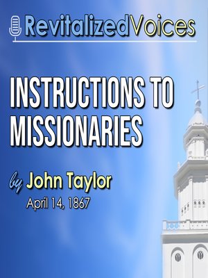 cover image of Instructions to Missionaries